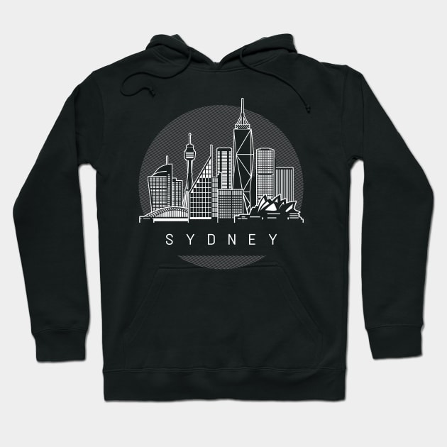 Sydney Australia Skyline Hoodie by travel2xplanet